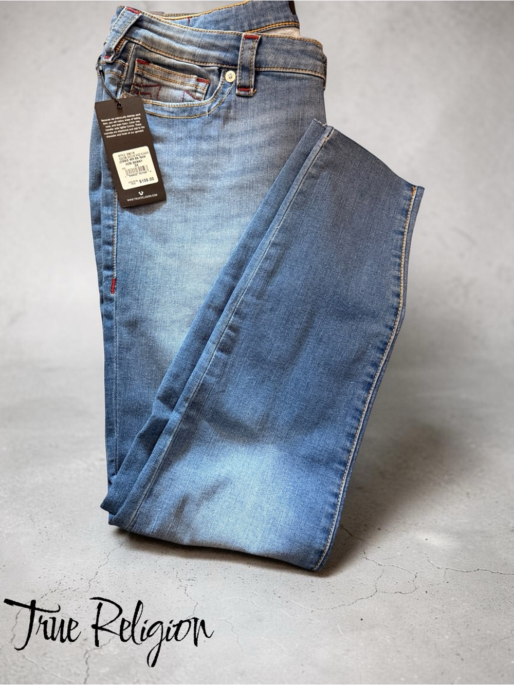 NWT True Religion Women's Jennie Super Skinny Jeans in Medium Maze Runner